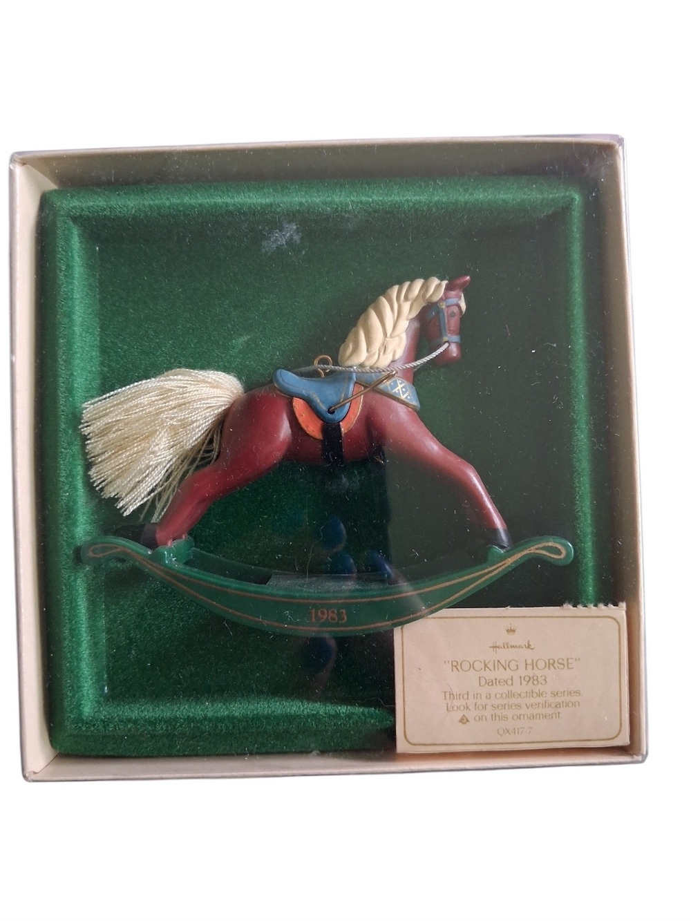 Hallmark 1983 Rocking Horse Ornament